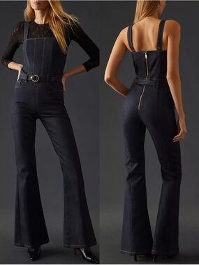 Anthropologie DL1961 Holloway Flare Jumpsuit